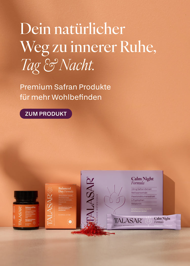 Premium Safran Produkte von Talasar für mehr Wohlbefinden.
