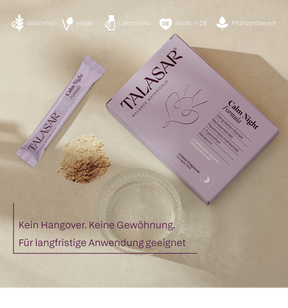 TALASAR Calm Night Packung mit Stick und Granulat, vegan, glutenfrei, laktosefrei und made in Germany